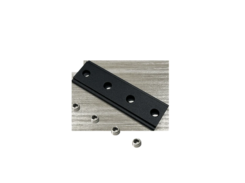 Plaque de Jonction en Acier avec 4 vis pour Rail Magnétique Encastré et Surface - Série 20mm