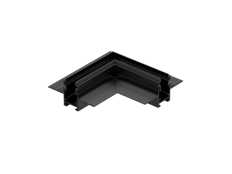 Raccord d'Angle Horizontal pour Rail Magnétique  en Surface - Série 6mm