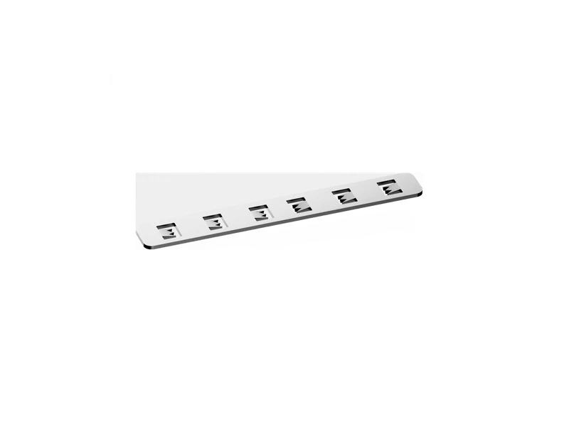 Plaque de Jonction en Acier avec 4 vis pour Rail Magnétique Encastré - Série 6mm