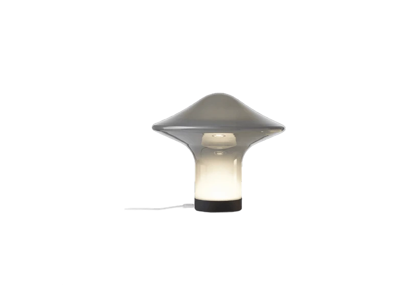 Lampte de Table Design Verre Fumé